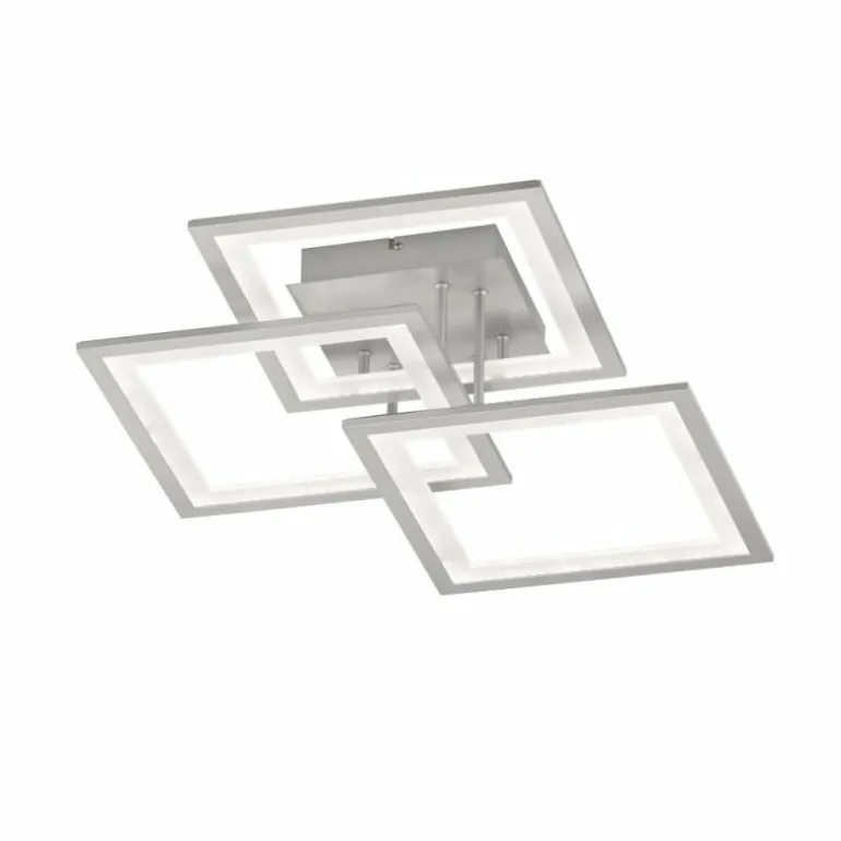 Plafonnier Wofi MODESTO LED Argenté, 3 lumières