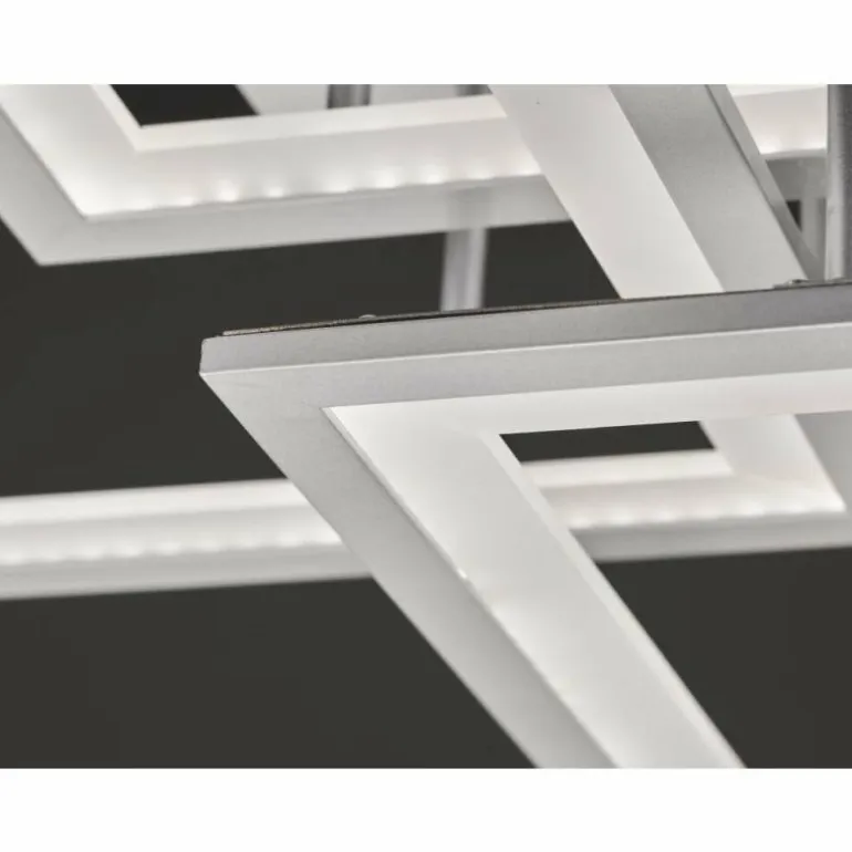 Plafonnier Wofi MODESTO LED Argenté, 3 lumières