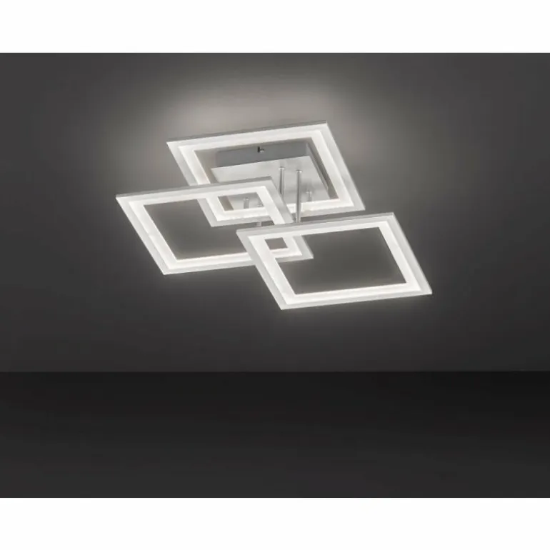 Plafonnier Wofi MODESTO LED Argenté, 3 lumières