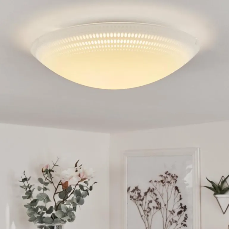 Plafonnier Worben LED Blanc, 1 lumière