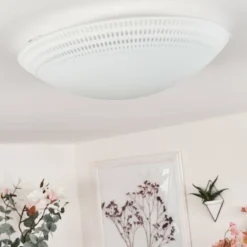 Plafonnier Worben LED Blanc, 1 lumière