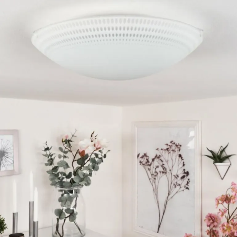Plafonnier Worben LED Blanc, 1 lumière