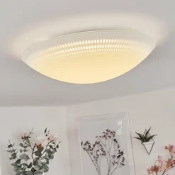 Plafonnier Worben LED Blanc, 1 lumière