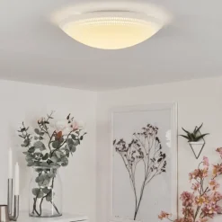 Plafonnier Worben LED Blanc, 1 lumière