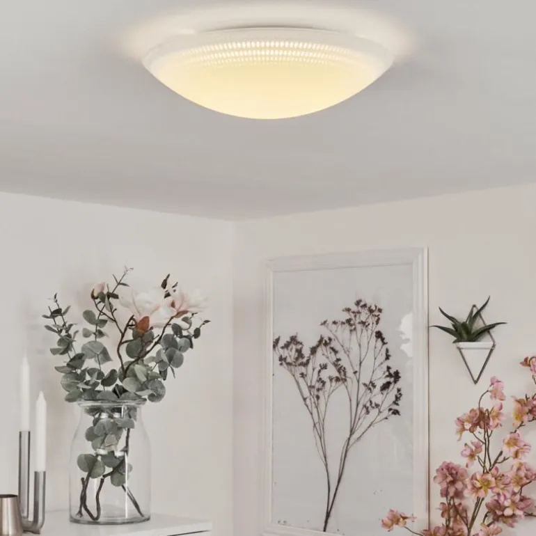 Plafonnier Worben LED Blanc, 1 lumière