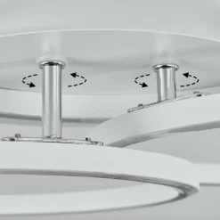 Plafonnier Xena LED Blanc, 1 lumière, Télécommandes