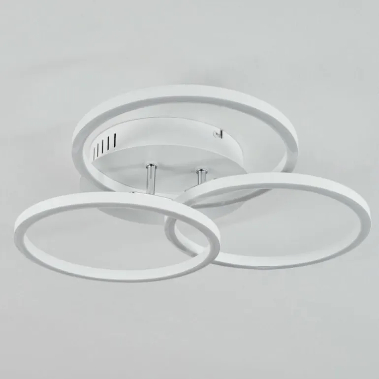 Plafonnier Xena LED Blanc, 1 lumière, Télécommandes