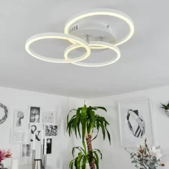 Plafonnier Xena LED Blanc, 1 lumière, Télécommandes