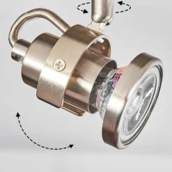 Plafonnier Yometchen LED Nickel mat, 2 lumières