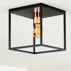 Plafonnier Yuhigaoka Noir, 1 lumière