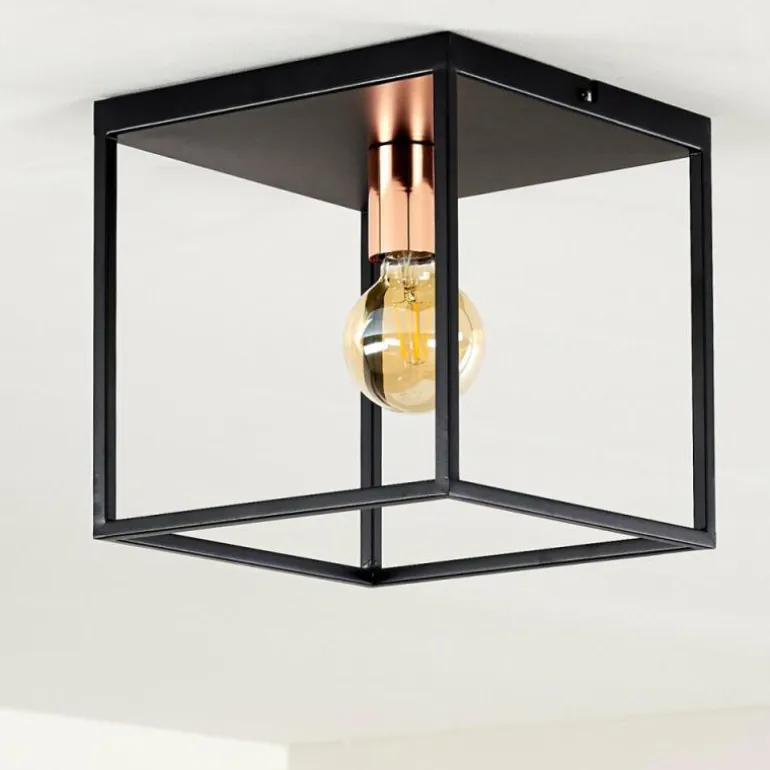 Plafonnier Yuhigaoka Noir, 1 lumière