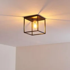 Plafonnier Yuhigaoka Noir, 1 lumière