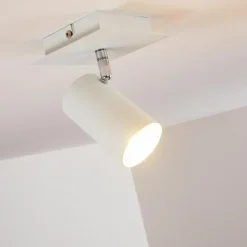 Plafonnier Zuoz Blanc, 1 lumière