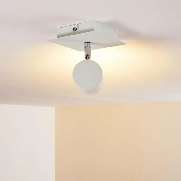 Plafonnier Zuoz Blanc, 1 lumière