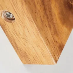 Plafonnier Zuoz Bois clair, 1 lumière