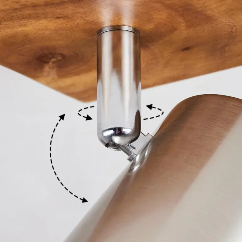 Plafonnier Zuoz Bois clair, 3 lumières