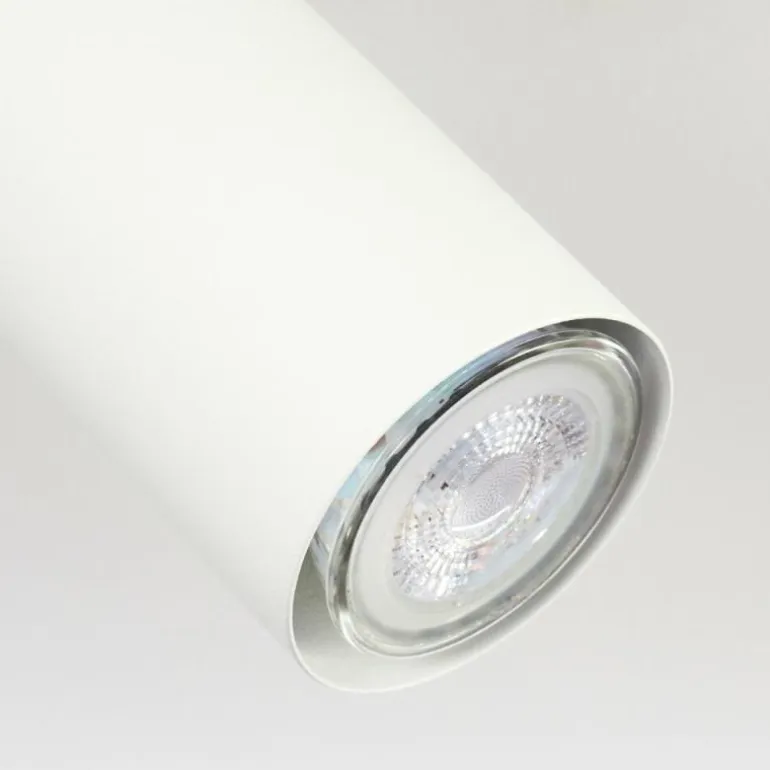 Plafonnier Zuoz Chrome, Blanc, 3 lumières