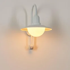 Pohei Lampe murale d´extérieur Blanc, 1 lumière, Détecteur de mouvement