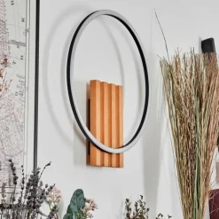 Pompu Applique murale LED Écru, Noir, 1 lumière