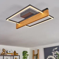 Pompu Plafonnier LED Écru, Noir, 1 lumière