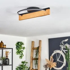 Pompu Plafonnier LED Écru, Noir, 1 lumière