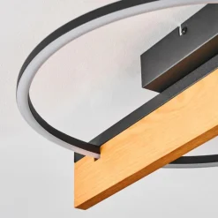 Pompu Plafonnier LED Écru, Noir, 1 lumière