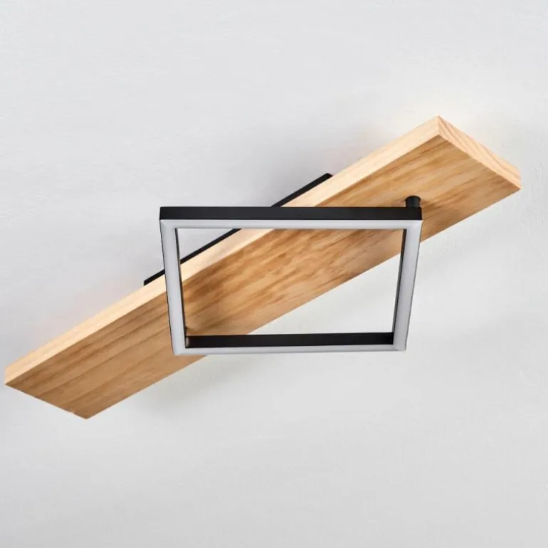 Pompu Plafonnier LED Écru, Noir, 1 lumière
