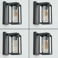 Portalis Lampe murale d´extérieur Noir, 1 lumière