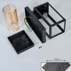 Portalis Lampe murale d´extérieur Noir, 1 lumière