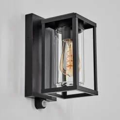 Portalis Lampe murale d´extérieur Noir, 1 lumière, Détecteur de mouvement