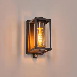 Portalis Lampe murale d´extérieur Noir, 1 lumière, Détecteur de mouvement