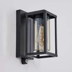 Portalis Lampe murale d´extérieur Noir, 1 lumière, Détecteur de mouvement