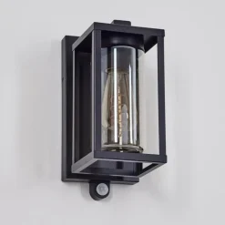 Portalis Lampe murale d´extérieur Noir, 1 lumière, Détecteur de mouvement