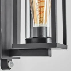 Portalis Lampe murale d´extérieur Noir, 1 lumière, Détecteur de mouvement