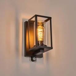 Portalis Lampe murale d´extérieur Noir, 1 lumière, Détecteur de mouvement