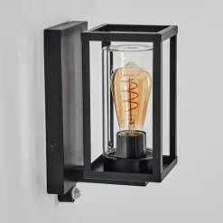 Portalis Lampe murale d´extérieur Noir, 1 lumière, Détecteur de mouvement