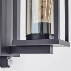 Portalis Lampe murale d´extérieur Noir, 1 lumière, Détecteur de mouvement