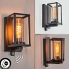 Portalis Lampe murale d´extérieur Noir, 1 lumière, Détecteur de mouvement