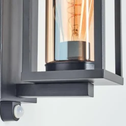 Portalis Lampe murale d´extérieur Noir, 1 lumière, Détecteur de mouvement