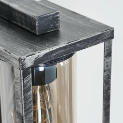 Portalis Lampe murale d´extérieur Noir, Argenté, 1 lumière