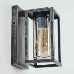 Portalis Lampe murale d´extérieur Noir, Argenté, 1 lumière
