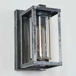 Portalis Lampe murale d´extérieur Noir, Argenté, 1 lumière