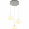 Quintara Suspension Luminaires Globo Lighting LED Nickel mat, 1 lumière