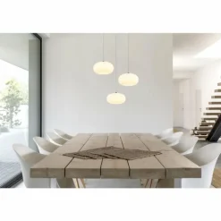 Quintara Suspension Luminaires Globo Lighting LED Nickel mat, 1 lumière