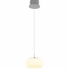 Quintara Suspension Luminaires Globo Lighting LED Nickel mat, 1 lumière