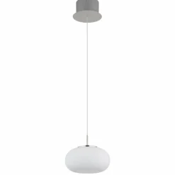 Quintara Suspension Luminaires Globo Lighting LED Nickel mat, 1 lumière