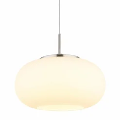 Quintara Suspension Luminaires Globo Lighting LED Nickel mat, 1 lumière