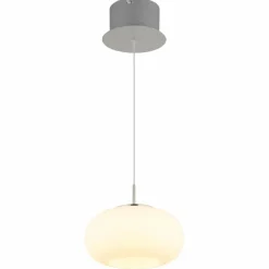 Quintara Suspension Luminaires Globo Lighting LED Nickel mat, 1 lumière