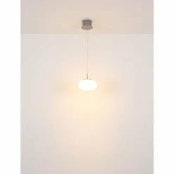 Quintara Suspension Luminaires Globo Lighting LED Nickel mat, 1 lumière