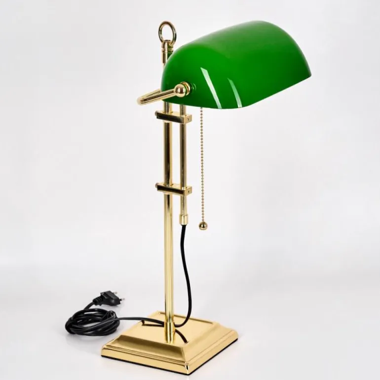 Ragaz Lampe de banquier, Lampe de bureau, Lampe à poser Laiton, 1 lumière